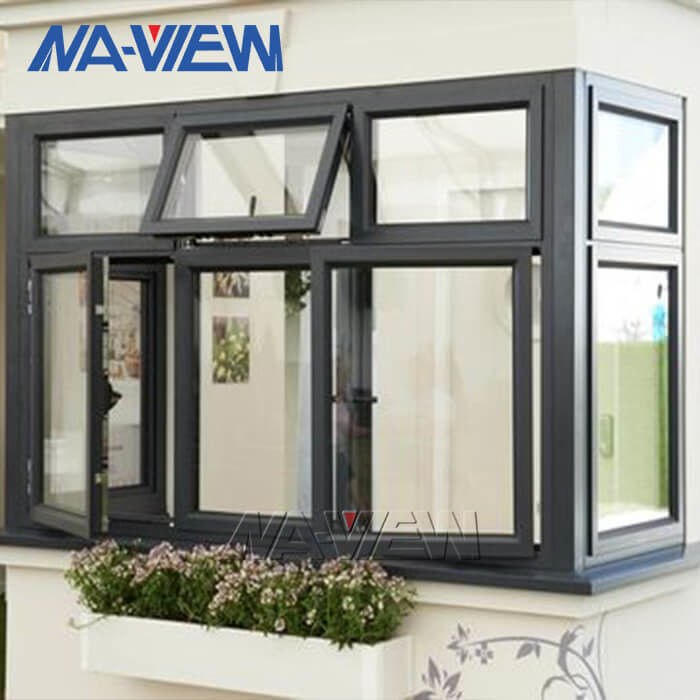 Moderner kundenspezifischer neuer Entwurfs-energiesparende kleine Aluminiummarkise Windows